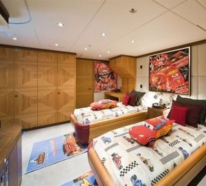 Children's Twin Bed Cabin Aboard Yacht LET IT BE