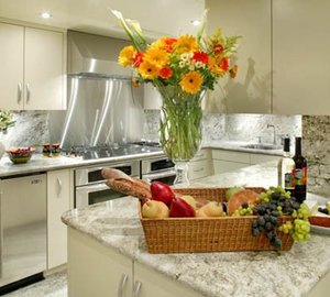 Ship's Galley On Yacht ONE MORE TOY