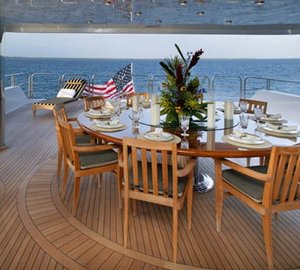 Eating/dining Aboard Yacht ONE MORE TOY