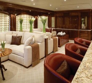 Top Lounging With Drinks Bar Aboard Yacht ONE MORE TOY