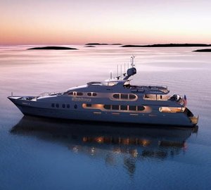 Sunset Dusk On Yacht ONE MORE TOY