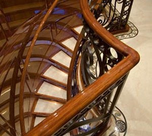 Stairway On Board Yacht ONE MORE TOY