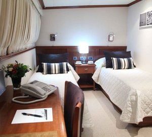 Twin Bed Cabin Aboard Yacht ASTERIA