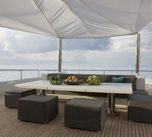 Sun Deck Aboard Yacht CYAN