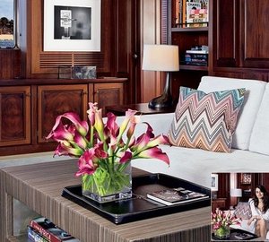 Saloon Close Up On Yacht CYAN