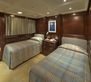 Twin Bed Cabin Aboard Yacht TELEOST