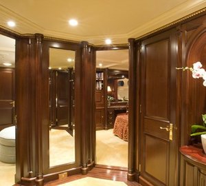 Stateroom Hallway On Board Yacht TELEOST