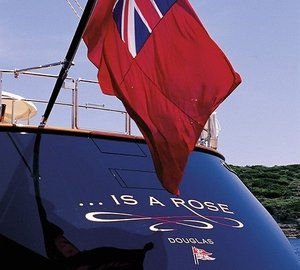 Aft Close Up Aboard Yacht IS A ROSE