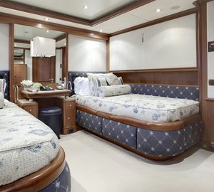 Ralph Lauren Twin Bed Stateroom On Board Yacht JO