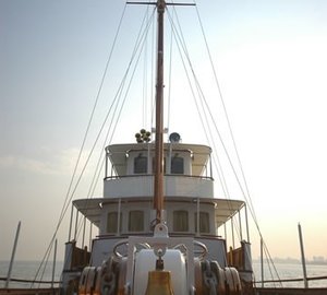 Ship's Bell: Yacht KALIZMA's Deck Photograph