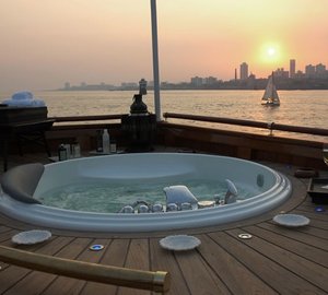Jacuzzi Pool On Board Yacht KALIZMA