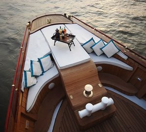 Sitting On Board Yacht KALIZMA