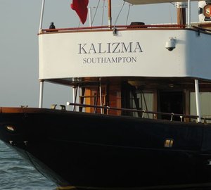 Detail: Yacht KALIZMA's Aft Photograph