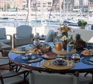 External Eating/dining On Board Yacht MALIBU