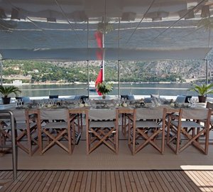 Outdoor Eating/dining Aboard Yacht MARIU