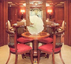 Gaming Zone: Yacht MOSAIQUE's Premier Saloon Captured