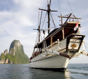 Aft Aboard Yacht SILOLONA