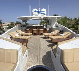 Sun Deck Aspect Aft On Yacht WHEELS