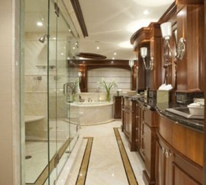 His: Yacht WHEELS's Main Master Bath Image