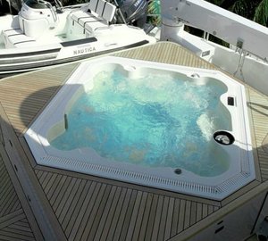 Jacuzzi Pool Aboard Yacht WHEELS