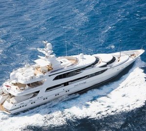 From Above: Yacht LAZY Z's Cruising Pictured