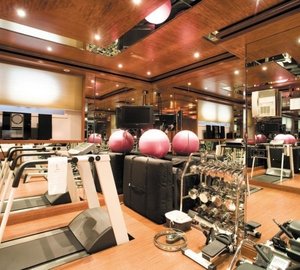 Gymnasium Aboard Yacht LAZY Z