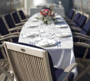 External Eating/dining Furniture Aboard Yacht DIONEA
