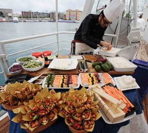 Deck Buffet On Yacht DIONEA