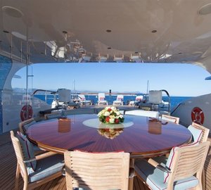 Sun Deck Outdoor Aboard Yacht LATITUDE