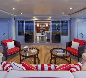Premier Aft Deck Aboard Yacht LATITUDE