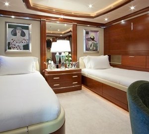 Twin Bed Cabin Aboard Yacht LATITUDE