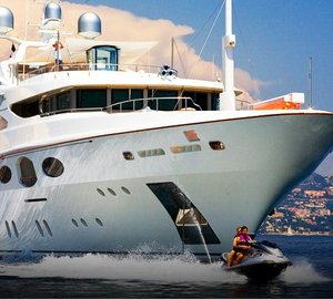 Ship's Bow Aboard Yacht LATITUDE