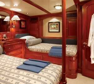Twin Bed Cabin Aboard Yacht METEOR