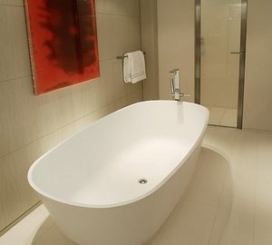 Main Master Bathroom On Board Yacht RED DRAGON