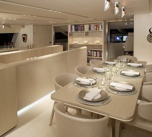 Eating/dining Saloon On Board Yacht RED DRAGON