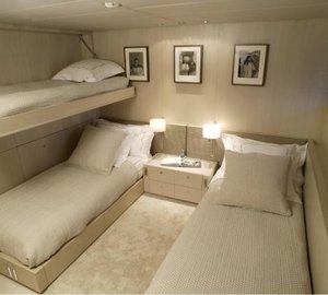 Pullman Bunk: Yacht RED DRAGON's Twin Bed Cabin Photograph