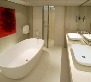 Main Master Bath On Yacht RED DRAGON