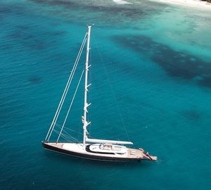 From Above Aspect: Yacht RED DRAGON's Anchorage Photograph