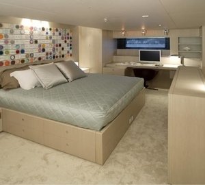 Main Master Cabin Aboard Yacht RED DRAGON