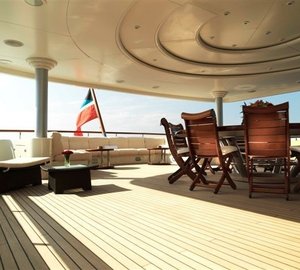 Top Aft Deck On Board Yacht TOMMY