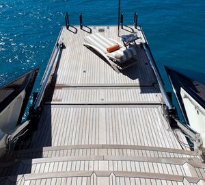 Staircase Leading To Swimming Landing On Board Yacht TIARA