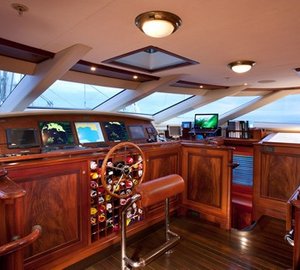 Wheel House On Yacht TIARA