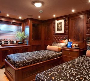Twin Bed Stateroom On Board Yacht TIARA