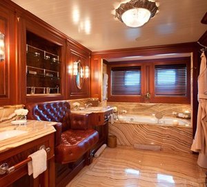Main Master Bath Aboard Yacht TIARA