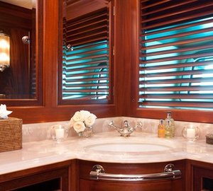 Guest's Bath On Board Yacht TIARA