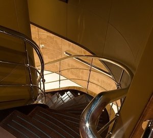 Top Stairway On Yacht SELENE