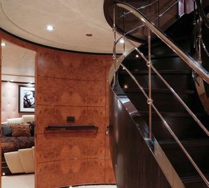 Stairway Aboard Yacht SELENE