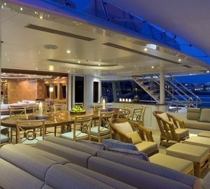 Bridgedeck Deck Aft Aboard Yacht LADY SHERIDAN