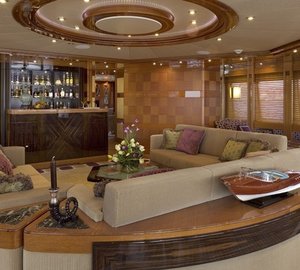 Drinks Bar: Yacht LADY SHERIDAN's Sky-lounge Pictured