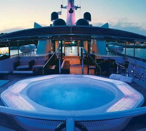 Night Time: Yacht MAGNA GRECIA's Deck Photograph